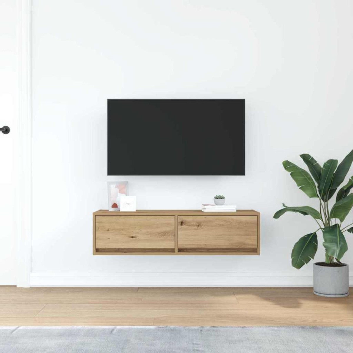 vidaXL Ντουλάπι TV 100 x 31 x 25,5 εκ. artisan δρυς Επεξεργασμένο ξύλο