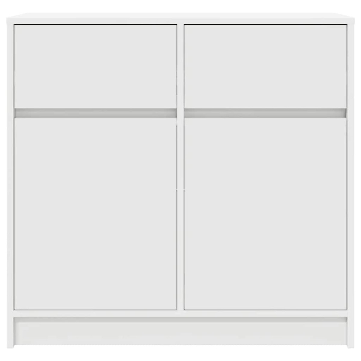 vidaXL Συρταριέρα με Συρτάρια Λευκή 80x34x76 εκ. από Επεξ. Ξύλο