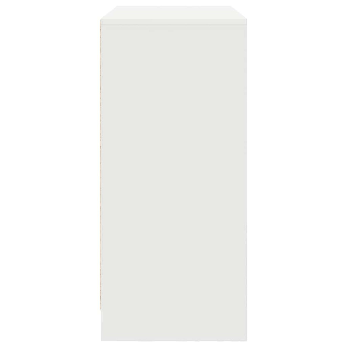 vidaXL Συρταριέρα με Συρτάρια Λευκή 80x34x76 εκ. από Επεξ. Ξύλο