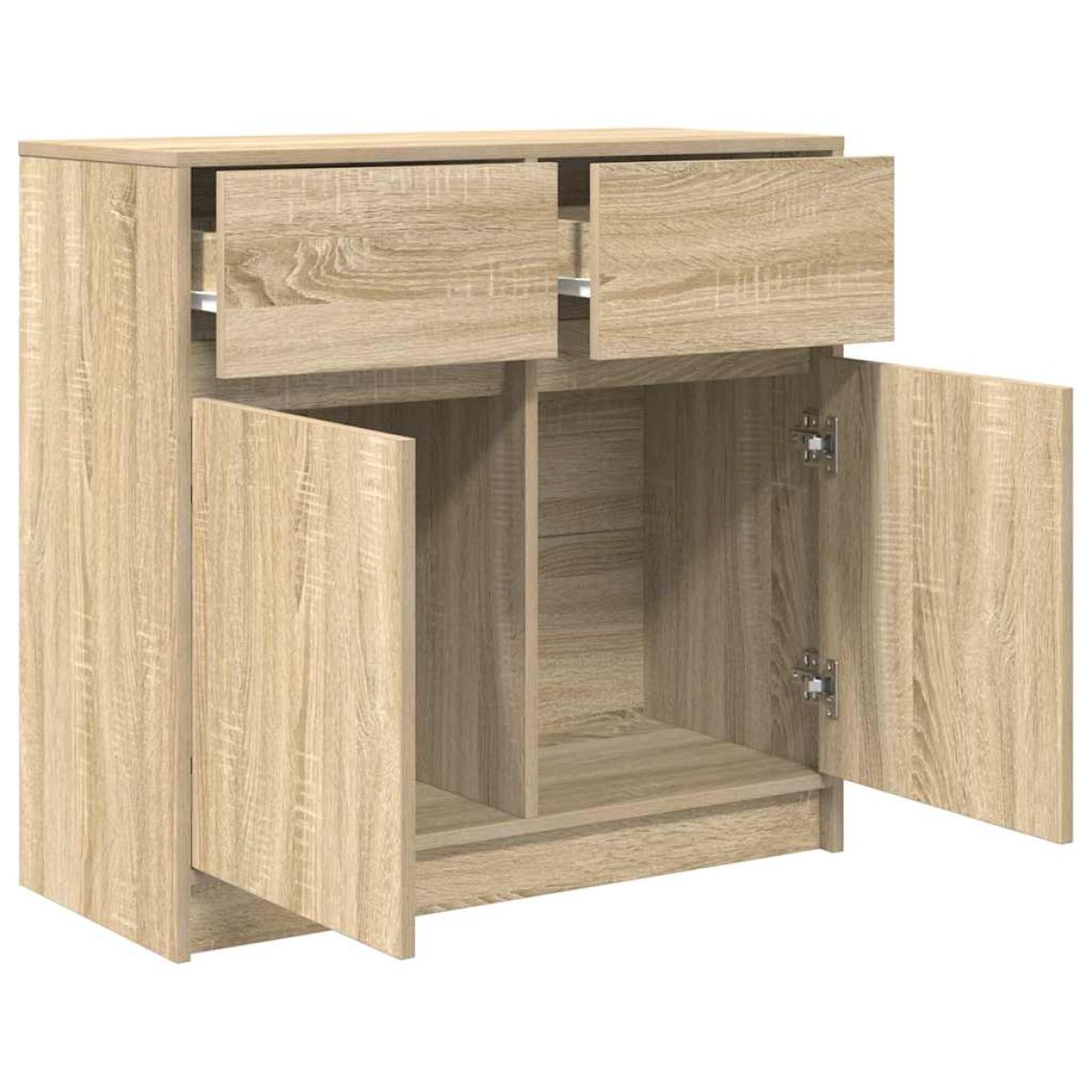 vidaXL Συρταριέρα με Συρτάρια Sonoma Δρυς 80x34x76 εκ. από Επεξ. Ξύλο