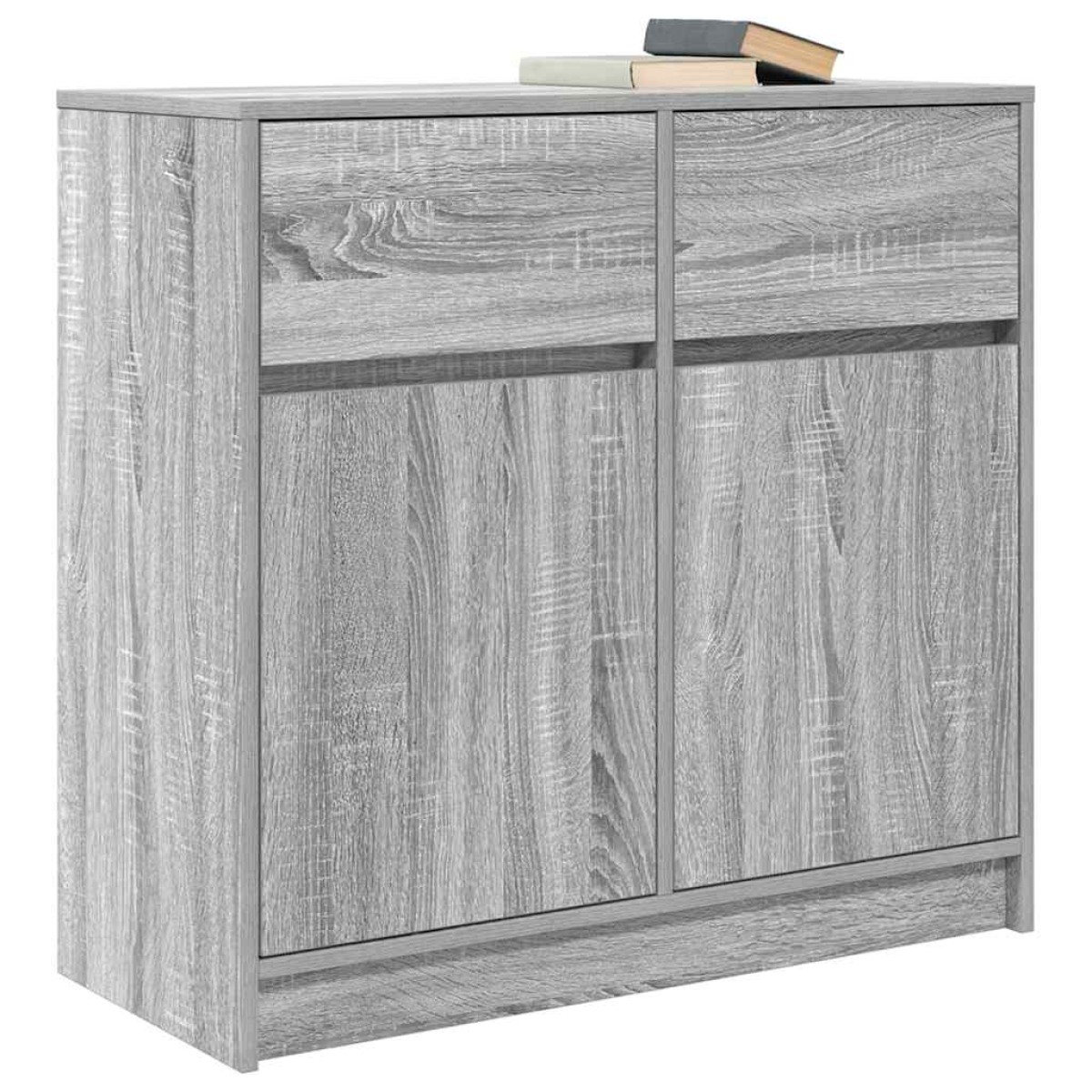 vidaXL Συρταριέρα με Συρτάρια Γκρι Sonoma 80x34x76 εκ. από Επεξ. Ξύλο