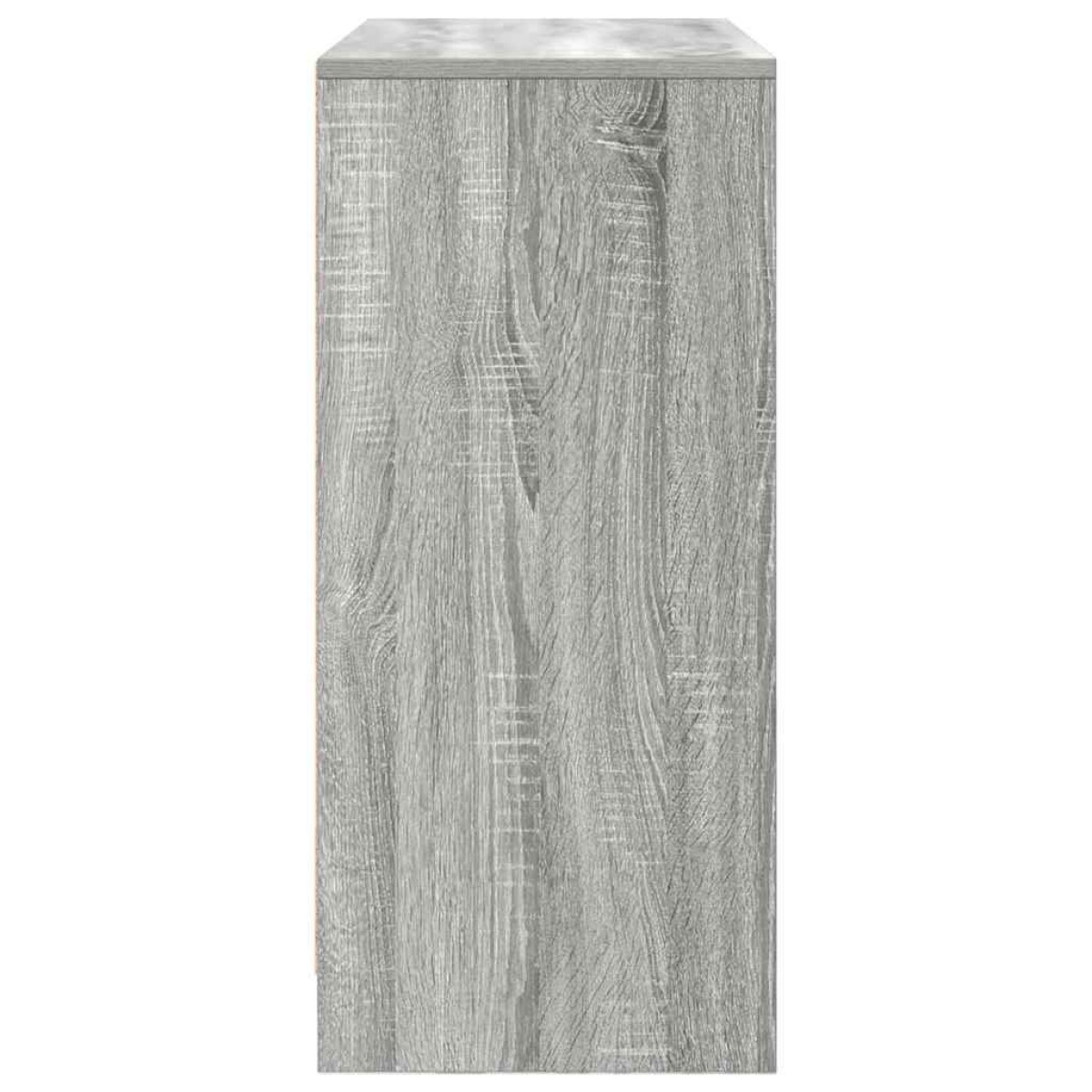 vidaXL Συρταριέρα με Συρτάρια Γκρι Sonoma 80x34x76 εκ. από Επεξ. Ξύλο