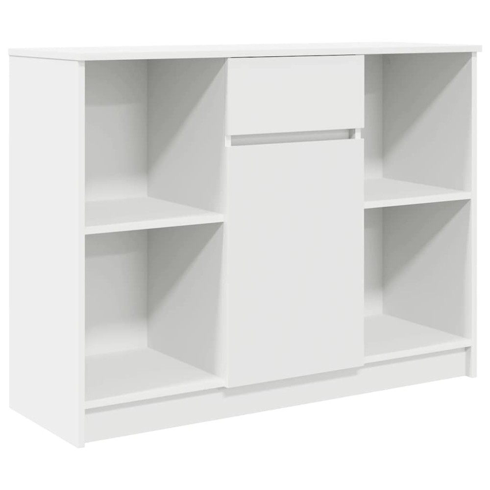 vidaXL Συρταριέρα με Συρτάρια Λευκή 101x35x76 εκ. από Επεξ. Ξύλο