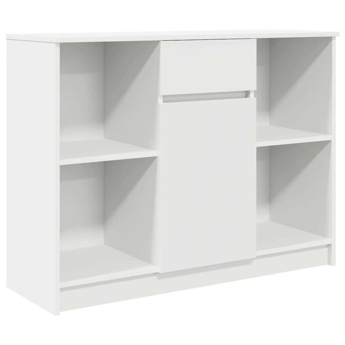 vidaXL Συρταριέρα με Συρτάρια Λευκή 101x35x76 εκ. από Επεξ. Ξύλο