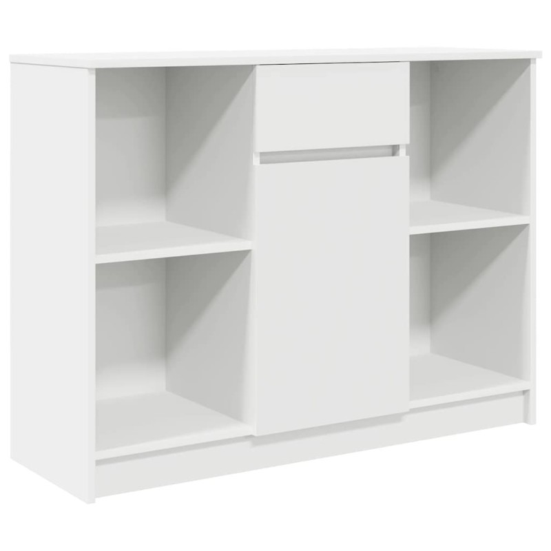 vidaXL Συρταριέρα με Συρτάρια Λευκή 101x35x76 εκ. από Επεξ. Ξύλο