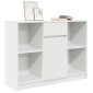 vidaXL Συρταριέρα με Συρτάρια Λευκή 101x35x76 εκ. από Επεξ. Ξύλο