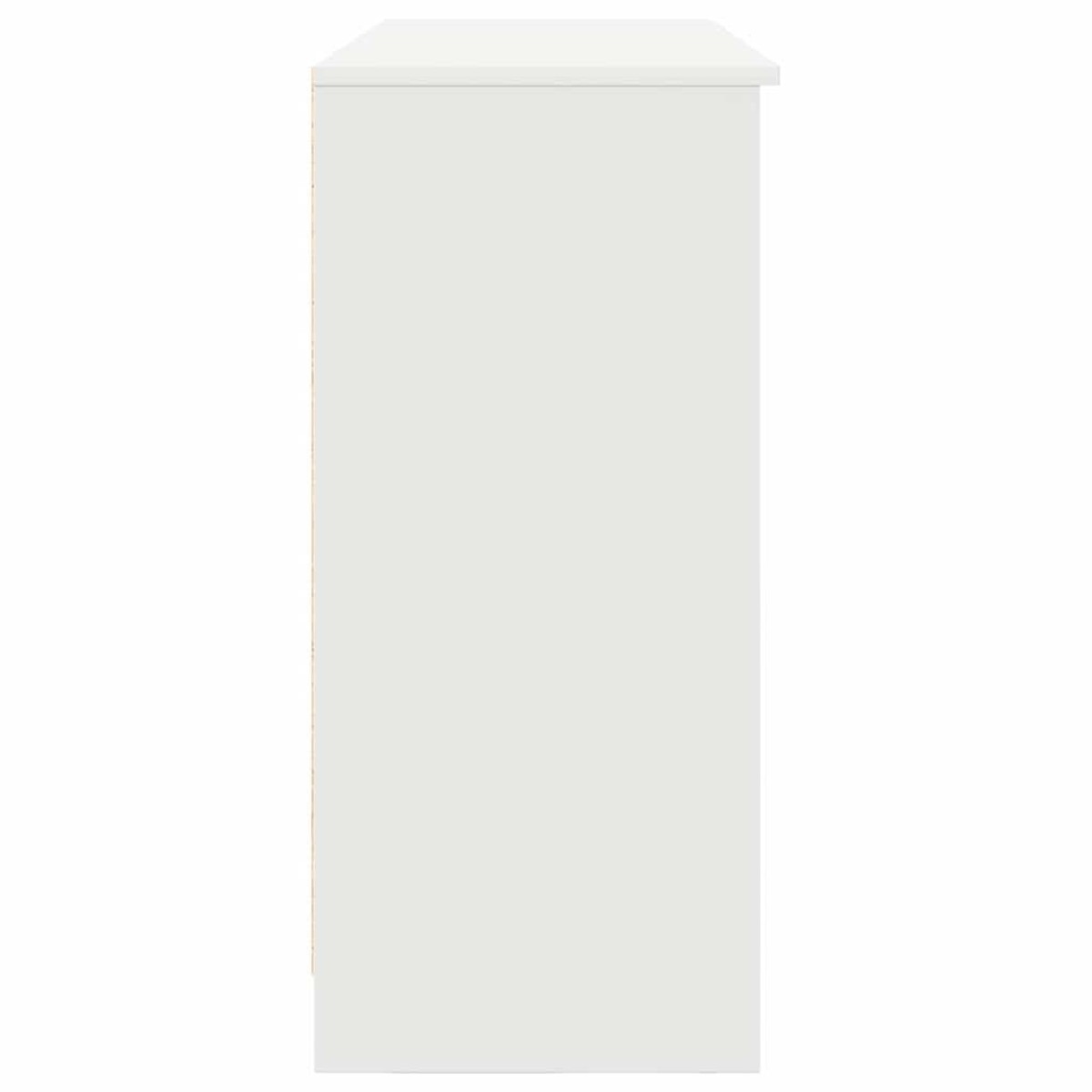 vidaXL Συρταριέρα με Συρτάρια Λευκή 101x35x76 εκ. από Επεξ. Ξύλο