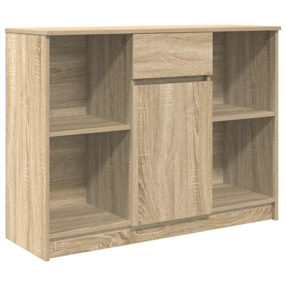 vidaXL Συρταριέρα με Συρτάρια Sonoma Δρυς 101x35x76 εκ. από Επεξ. Ξύλο