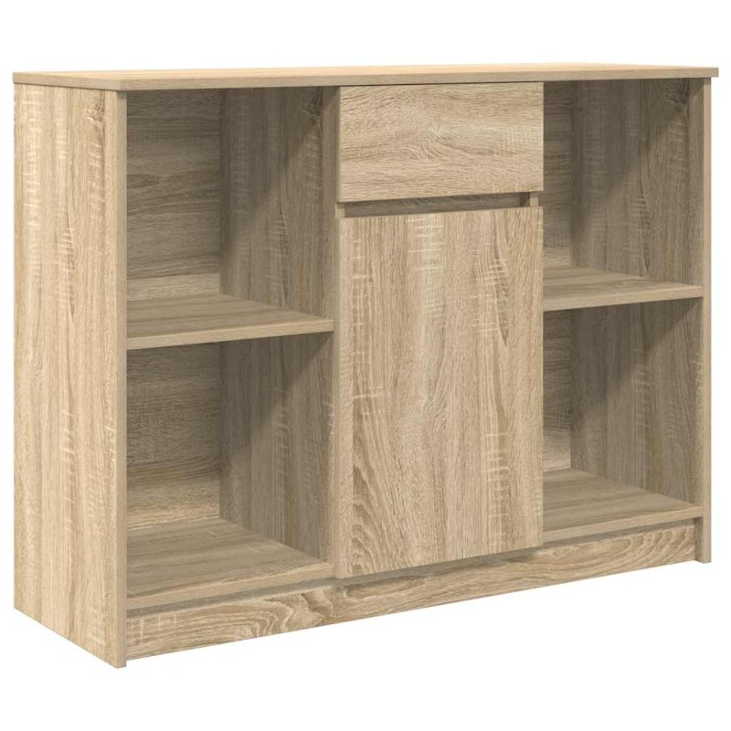 vidaXL Συρταριέρα με Συρτάρια Sonoma Δρυς 101x35x76 εκ. από Επεξ. Ξύλο
