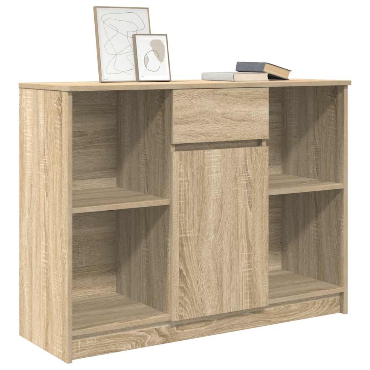 vidaXL Συρταριέρα με Συρτάρια Sonoma Δρυς 101x35x76 εκ. από Επεξ. Ξύλο