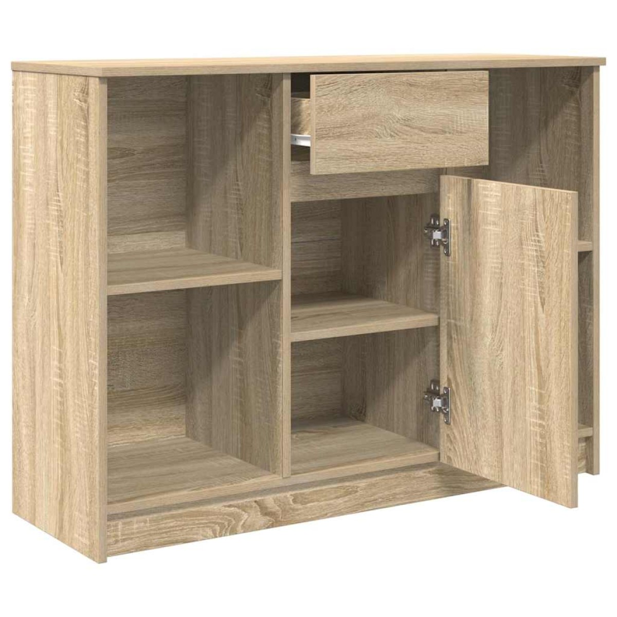 vidaXL Συρταριέρα με Συρτάρια Sonoma Δρυς 101x35x76 εκ. από Επεξ. Ξύλο