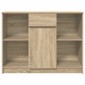 vidaXL Συρταριέρα με Συρτάρια Sonoma Δρυς 101x35x76 εκ. από Επεξ. Ξύλο
