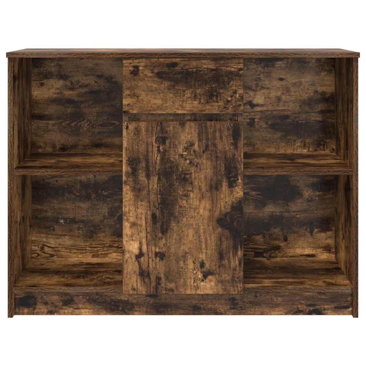vidaXL Συρταριέρα με Συρτάρια Καπνιστή Δρυς 101x35x76 εκ. Επεξ. Ξύλο
