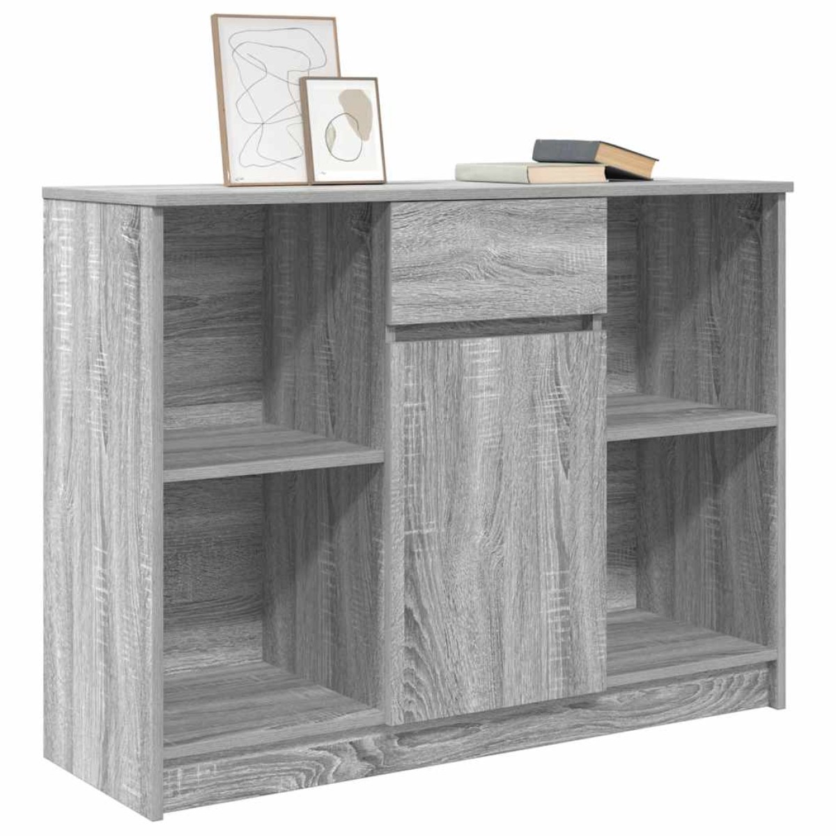 vidaXL Συρταριέρα με Συρτάρια Γκρι Sonoma 101x35x76 εκ. από Επεξ. Ξύλο