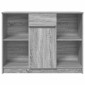 vidaXL Συρταριέρα με Συρτάρια Γκρι Sonoma 101x35x76 εκ. από Επεξ. Ξύλο