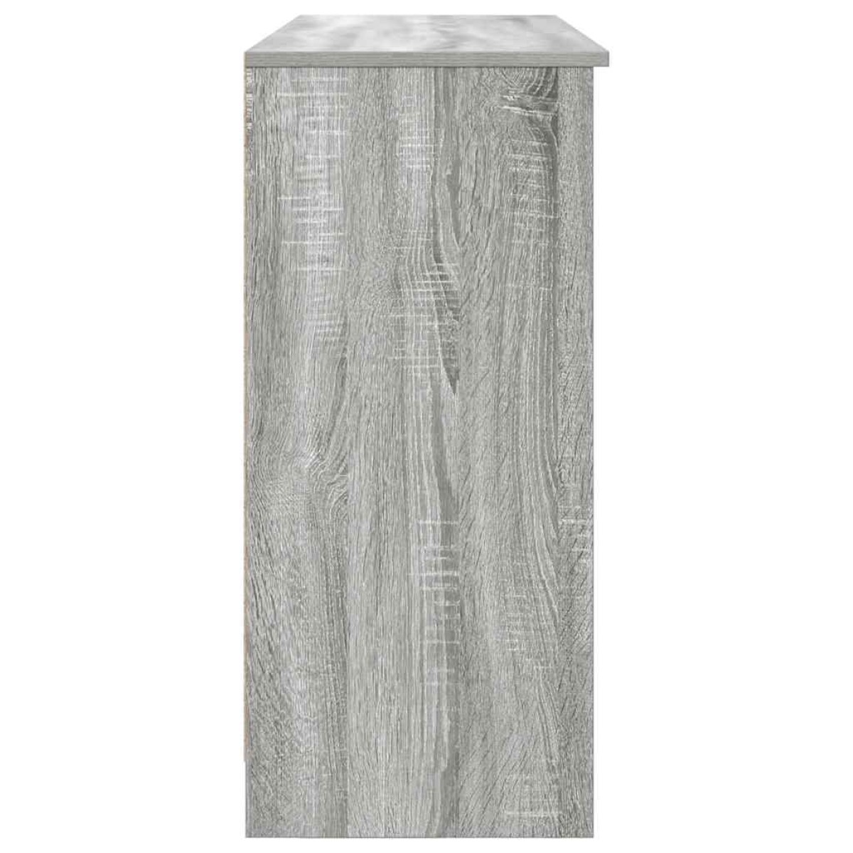 vidaXL Συρταριέρα με Συρτάρια Γκρι Sonoma 101x35x76 εκ. από Επεξ. Ξύλο