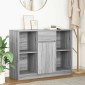 vidaXL Συρταριέρα με Συρτάρια Γκρι Sonoma 101x35x76 εκ. από Επεξ. Ξύλο