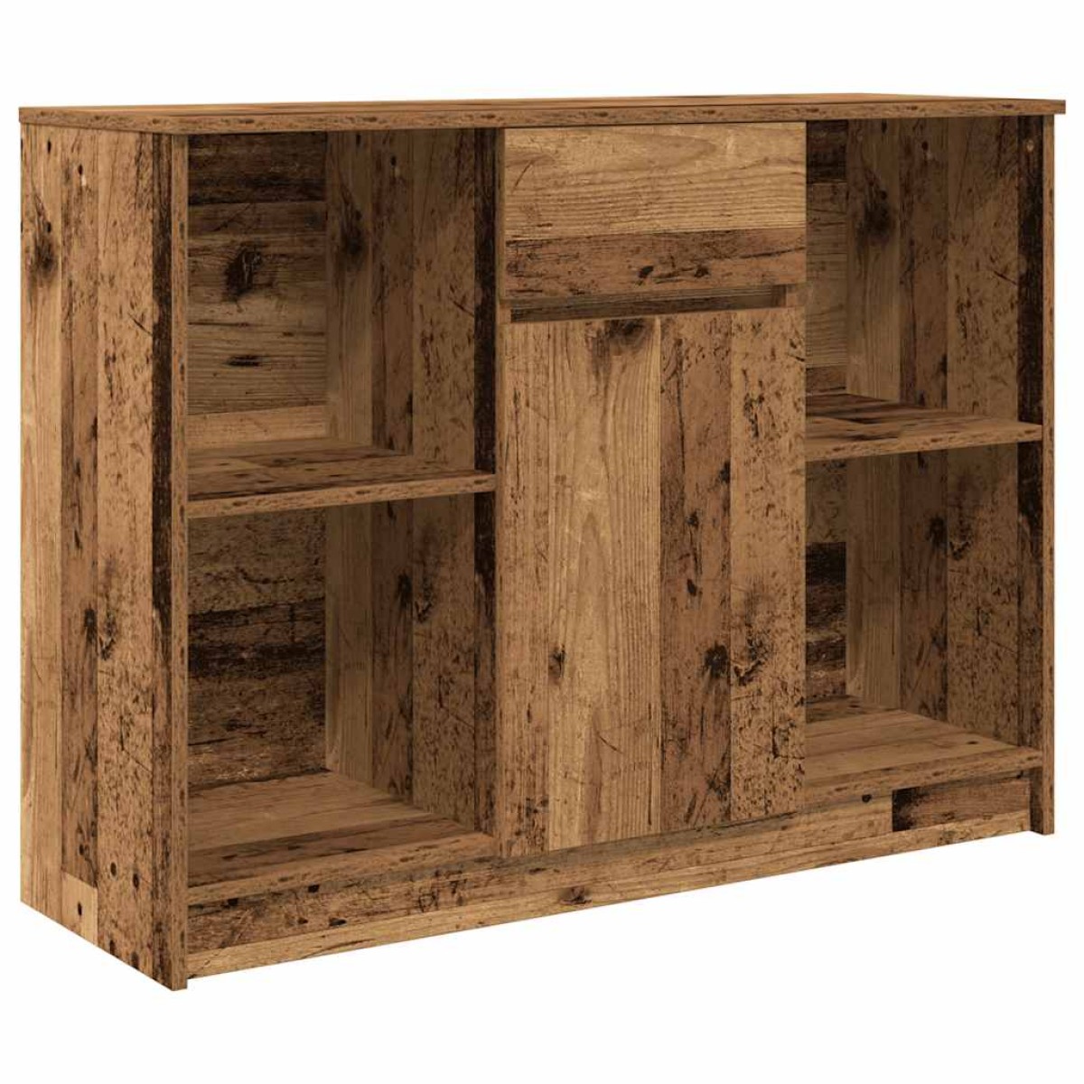 vidaXL Συρταριέρα με Συρτάρια Παλαιό ξύλο 101x35x76 εκ. από Επεξ. Ξύλο