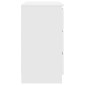 vidaXL Συρταριέρα με Συρτάρια Λευκή 71x35x65 εκ. από Επεξ. Ξύλο