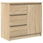 vidaXL Συρταριέρα με Συρτάρια Sonoma Δρυς 71x35x65 εκ. από Επεξ. Ξύλο