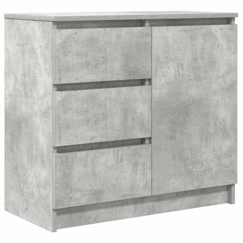 vidaXL Συρταριέρα με Συρτάρια Γκρι Σκυρ. 71x35x65 εκ. από Επεξ. Ξύλο