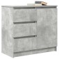 vidaXL Συρταριέρα με Συρτάρια Γκρι Σκυρ. 71x35x65 εκ. από Επεξ. Ξύλο