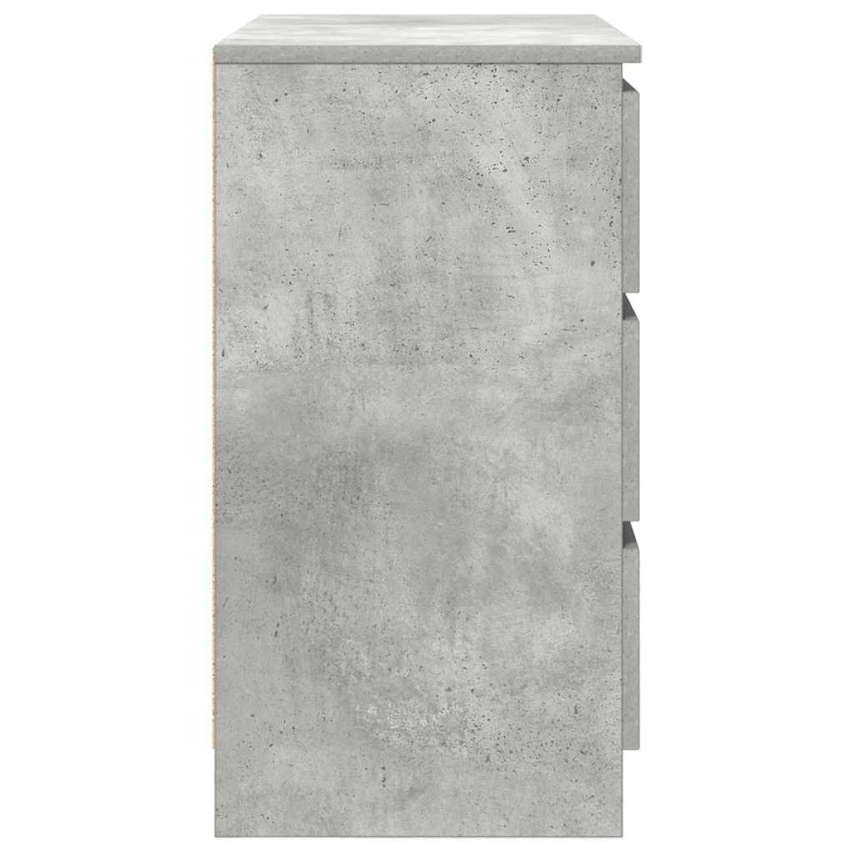 vidaXL Συρταριέρα με Συρτάρια Γκρι Σκυρ. 71x35x65 εκ. από Επεξ. Ξύλο