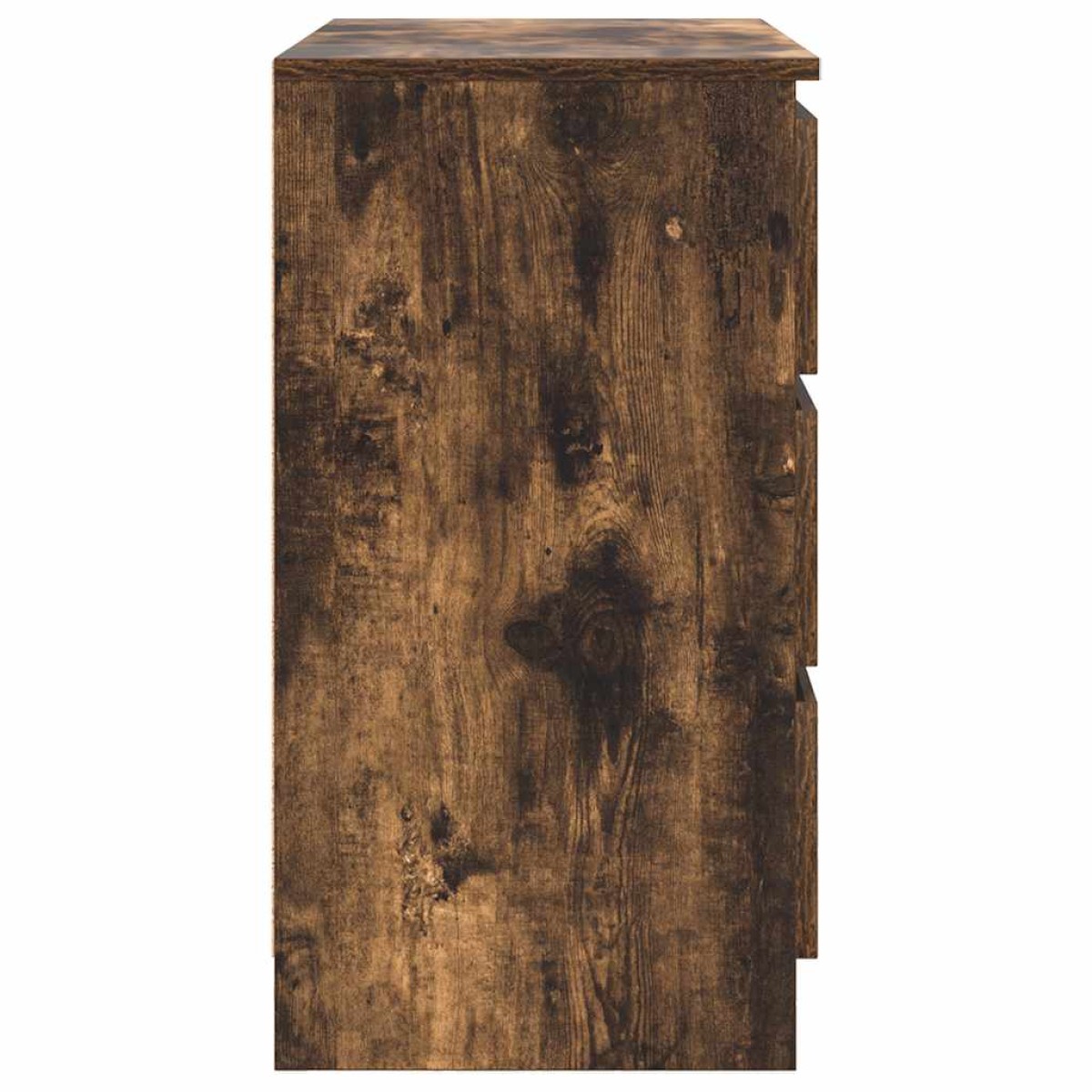 vidaXL Συρταριέρα με Συρτάρια Καπνιστή Δρυς 71x35x65 εκ. Επεξ. Ξύλο