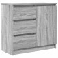 vidaXL Συρταριέρα με Συρτάρια Γκρι Sonoma 71x35x65 εκ. από Επεξ. Ξύλο