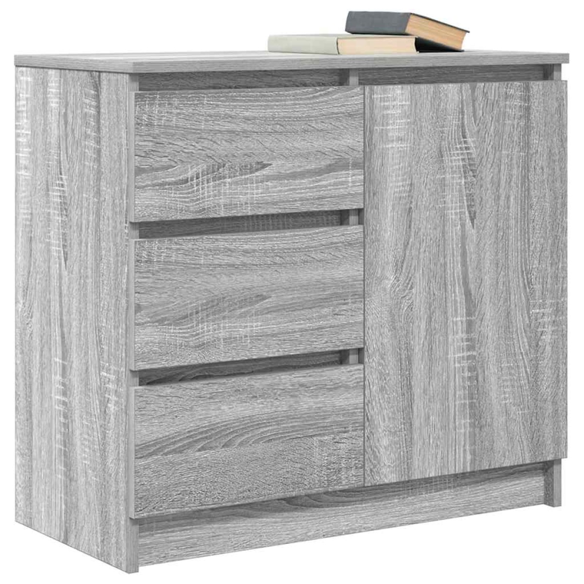 vidaXL Συρταριέρα με Συρτάρια Γκρι Sonoma 71x35x65 εκ. από Επεξ. Ξύλο