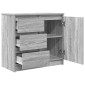 vidaXL Συρταριέρα με Συρτάρια Γκρι Sonoma 71x35x65 εκ. από Επεξ. Ξύλο