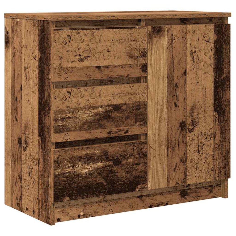 vidaXL Συρταριέρα με Συρτάρια Παλαιό ξύλο 71x35x65 εκ. από Επεξ. Ξύλο