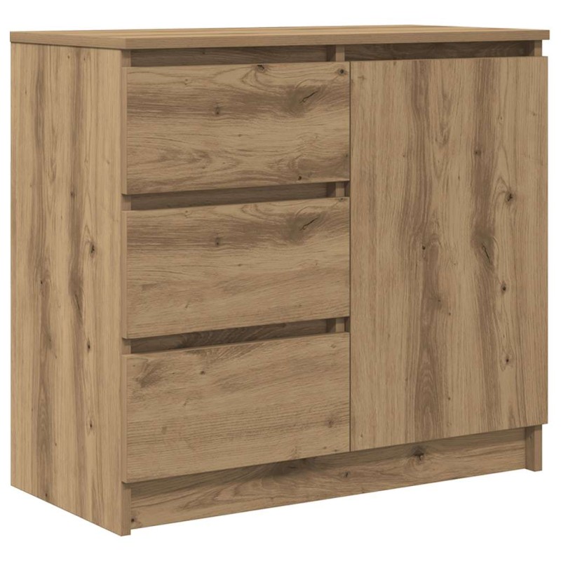 vidaXL Συρταριέρα με Συρτάρια Τεχνίτης Δρυς 71x35x65 εκ. Επεξ. Ξύλο