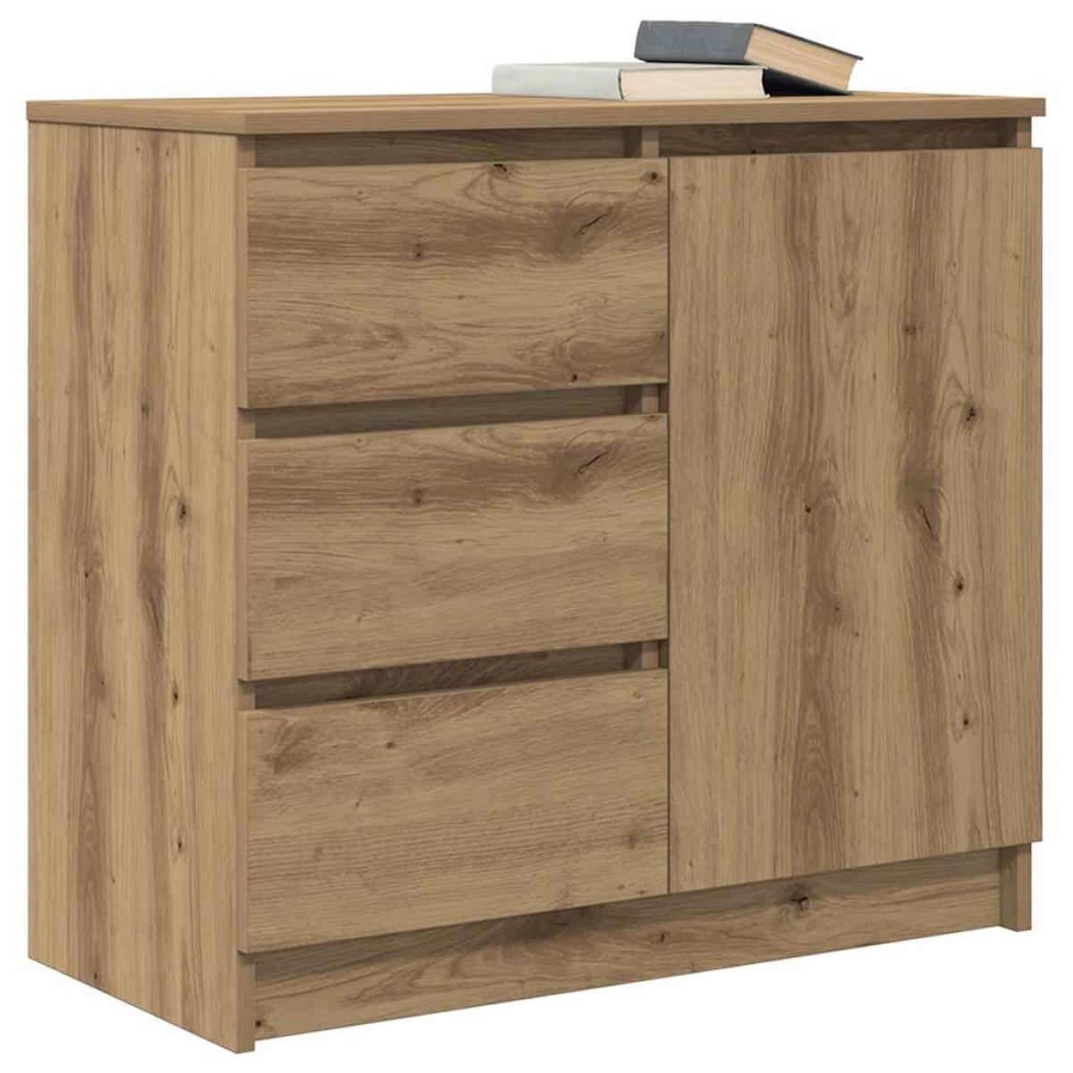 vidaXL Συρταριέρα με Συρτάρια Τεχνίτης Δρυς 71x35x65 εκ. Επεξ. Ξύλο