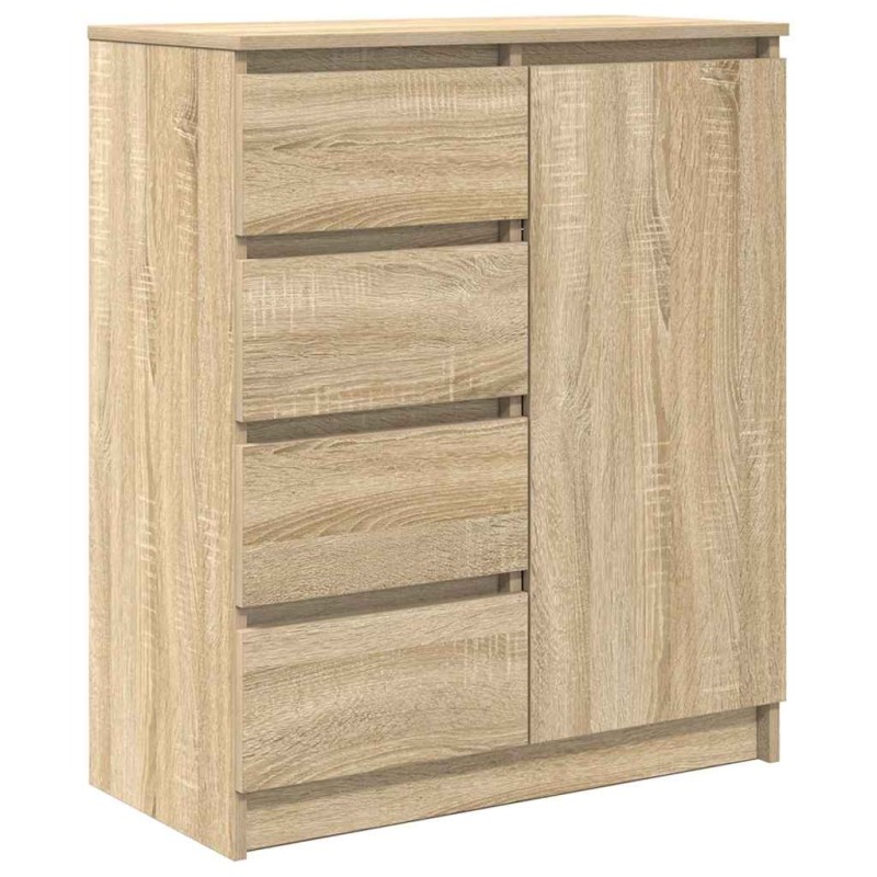 vidaXL Συρταριέρα με Συρτάρια Sonoma Δρυς 71x35x84 εκ. από Επεξ. Ξύλο