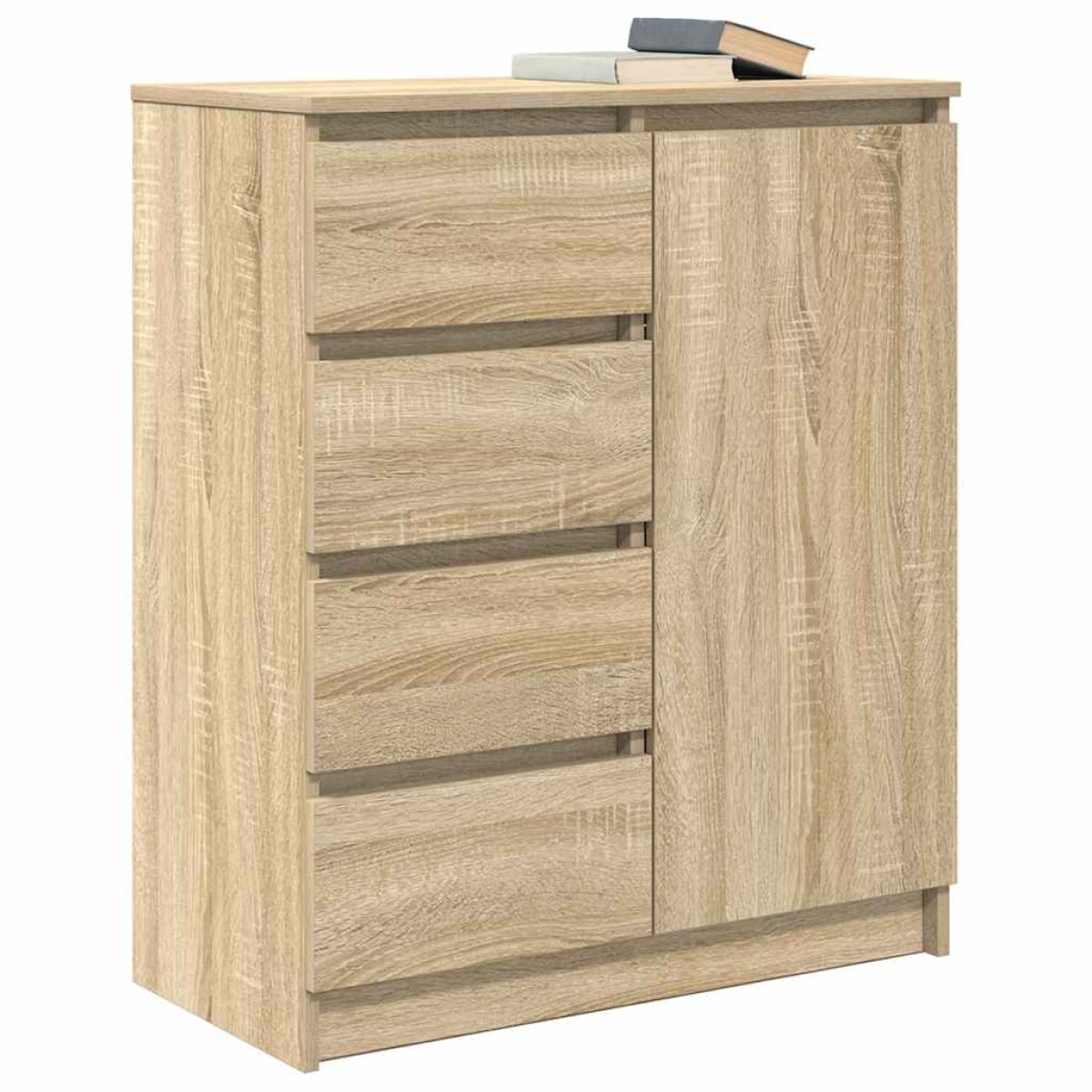 vidaXL Συρταριέρα με Συρτάρια Sonoma Δρυς 71x35x84 εκ. από Επεξ. Ξύλο