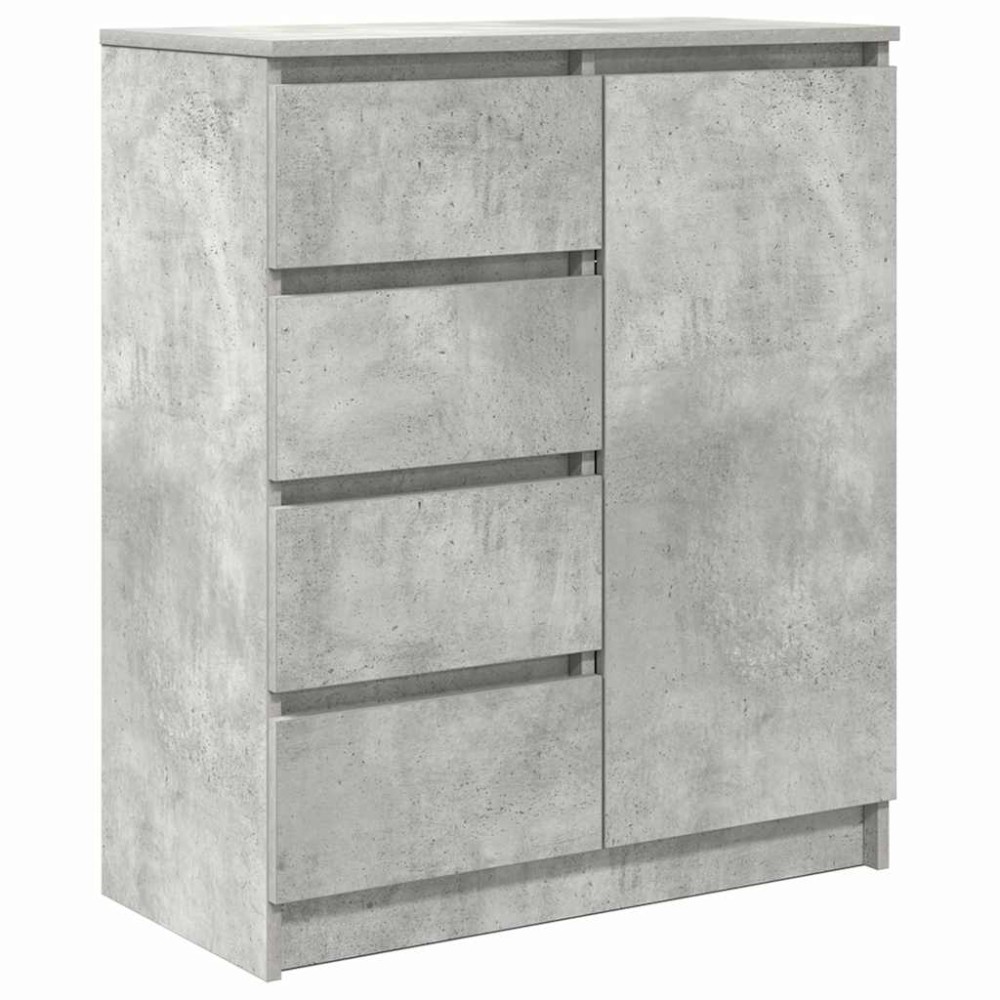 vidaXL Συρταριέρα με Συρτάρια Γκρι Σκυρ. 71x35x84 εκ. από Επεξ. Ξύλο