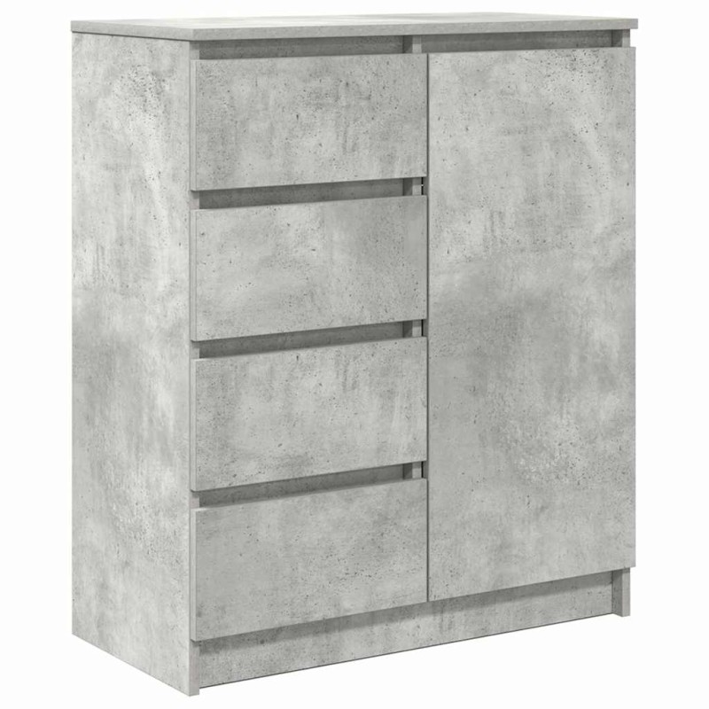 vidaXL Συρταριέρα με Συρτάρια Γκρι Σκυρ. 71x35x84 εκ. από Επεξ. Ξύλο