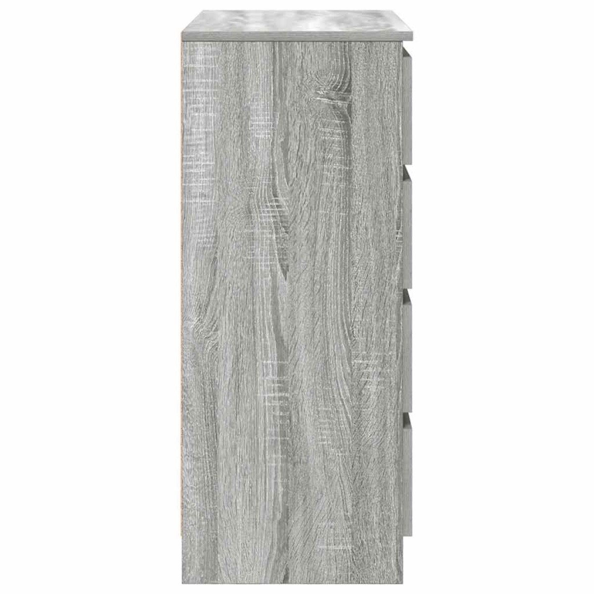 vidaXL Συρταριέρα με Συρτάρια Γκρι Sonoma 71x35x84 εκ. από Επεξ. Ξύλο