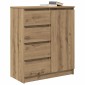 vidaXL Συρταριέρα με Συρτάρια Τεχνίτης Δρυς 71x35x84 εκ. Επεξ. Ξύλο