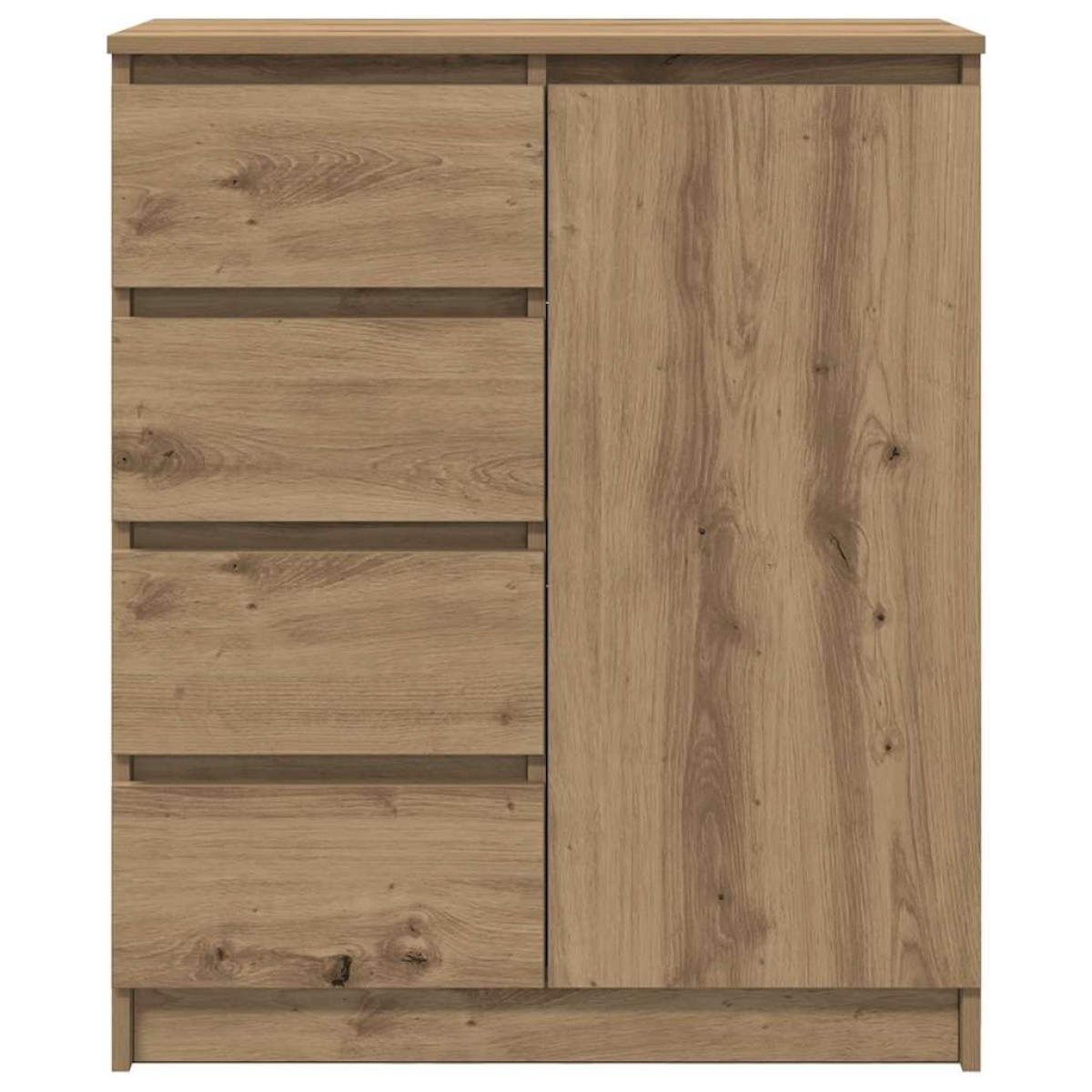 vidaXL Συρταριέρα με Συρτάρια Τεχνίτης Δρυς 71x35x84 εκ. Επεξ. Ξύλο