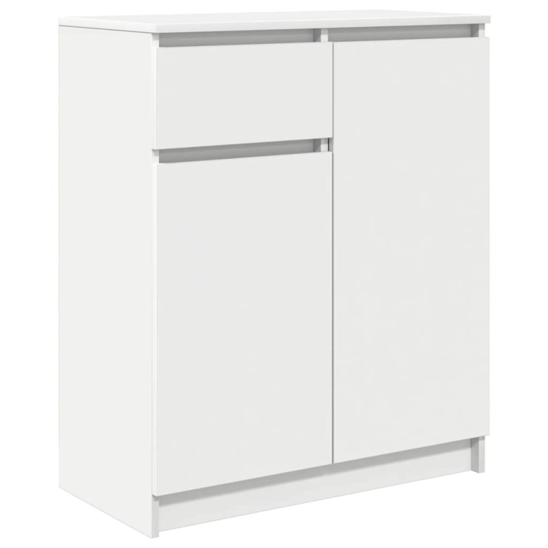 vidaXL Συρταριέρα με Συρτάρια Λευκή 71x35x84 εκ. από Επεξ. Ξύλο