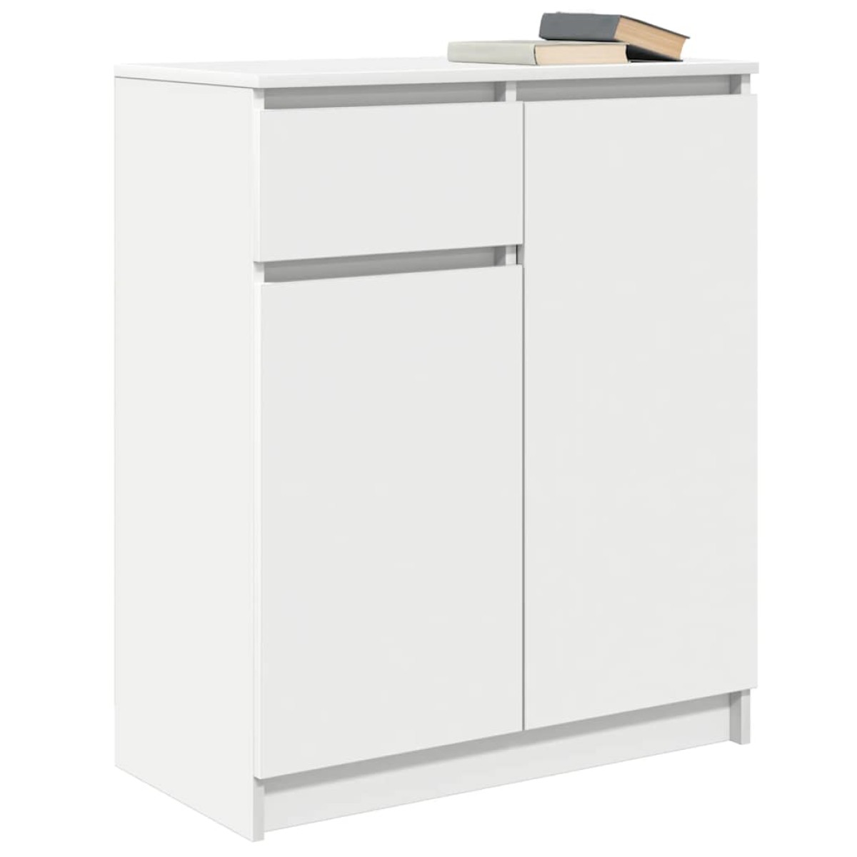 vidaXL Συρταριέρα με Συρτάρια Λευκή 71x35x84 εκ. από Επεξ. Ξύλο