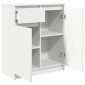 vidaXL Συρταριέρα με Συρτάρια Λευκή 71x35x84 εκ. από Επεξ. Ξύλο