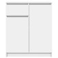 vidaXL Συρταριέρα με Συρτάρια Λευκή 71x35x84 εκ. από Επεξ. Ξύλο