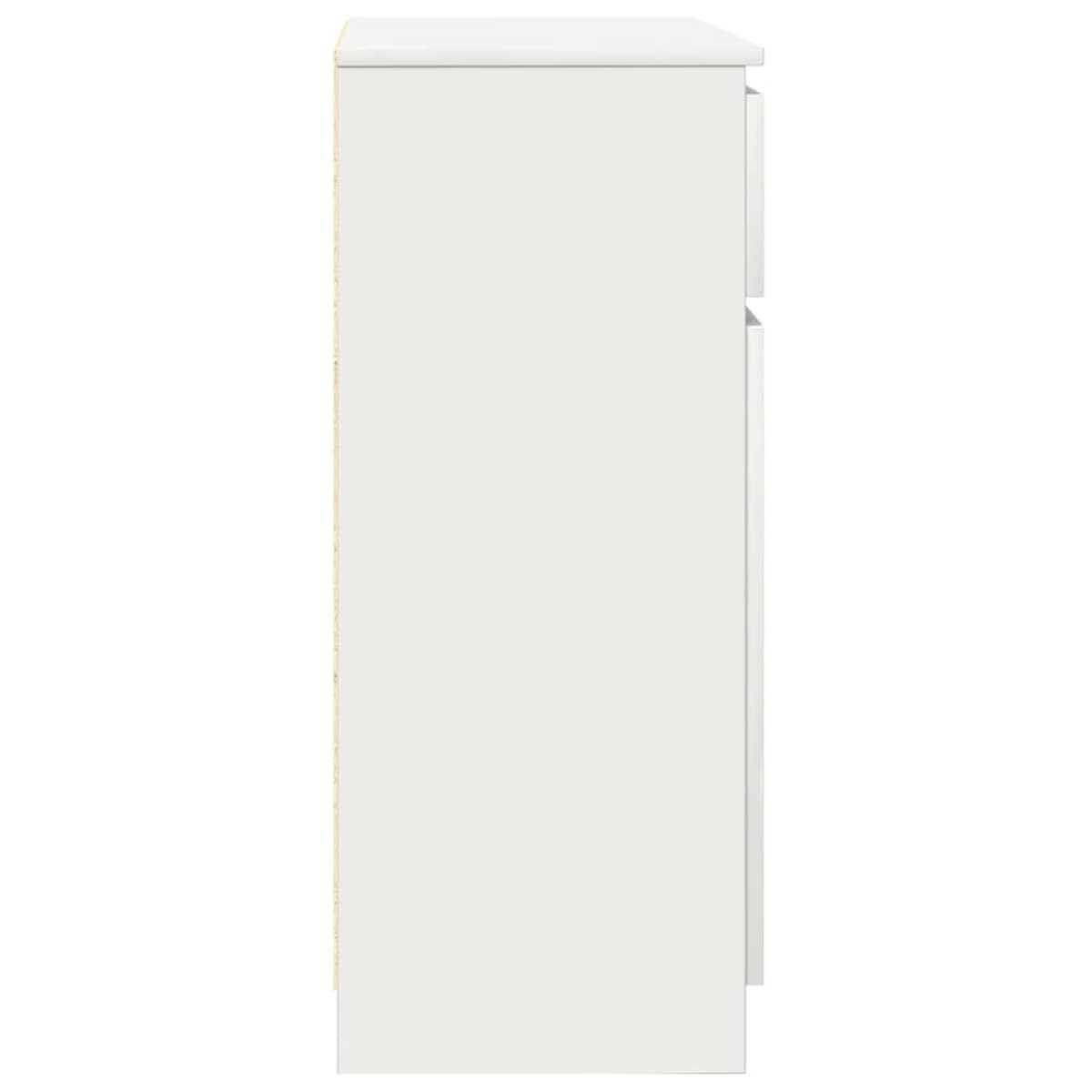 vidaXL Συρταριέρα με Συρτάρια Λευκή 71x35x84 εκ. από Επεξ. Ξύλο