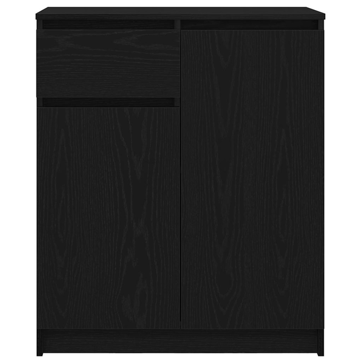 vidaXL Συρταριέρα με Συρτάρια Μαύρη βελανιδιά 71x35x84 εκ. Επεξ. Ξύλο