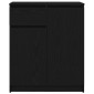 vidaXL Συρταριέρα με Συρτάρια Μαύρη βελανιδιά 71x35x84 εκ. Επεξ. Ξύλο