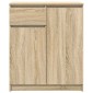 vidaXL Συρταριέρα με Συρτάρια Sonoma Δρυς 71x35x84 εκ. από Επεξ. Ξύλο
