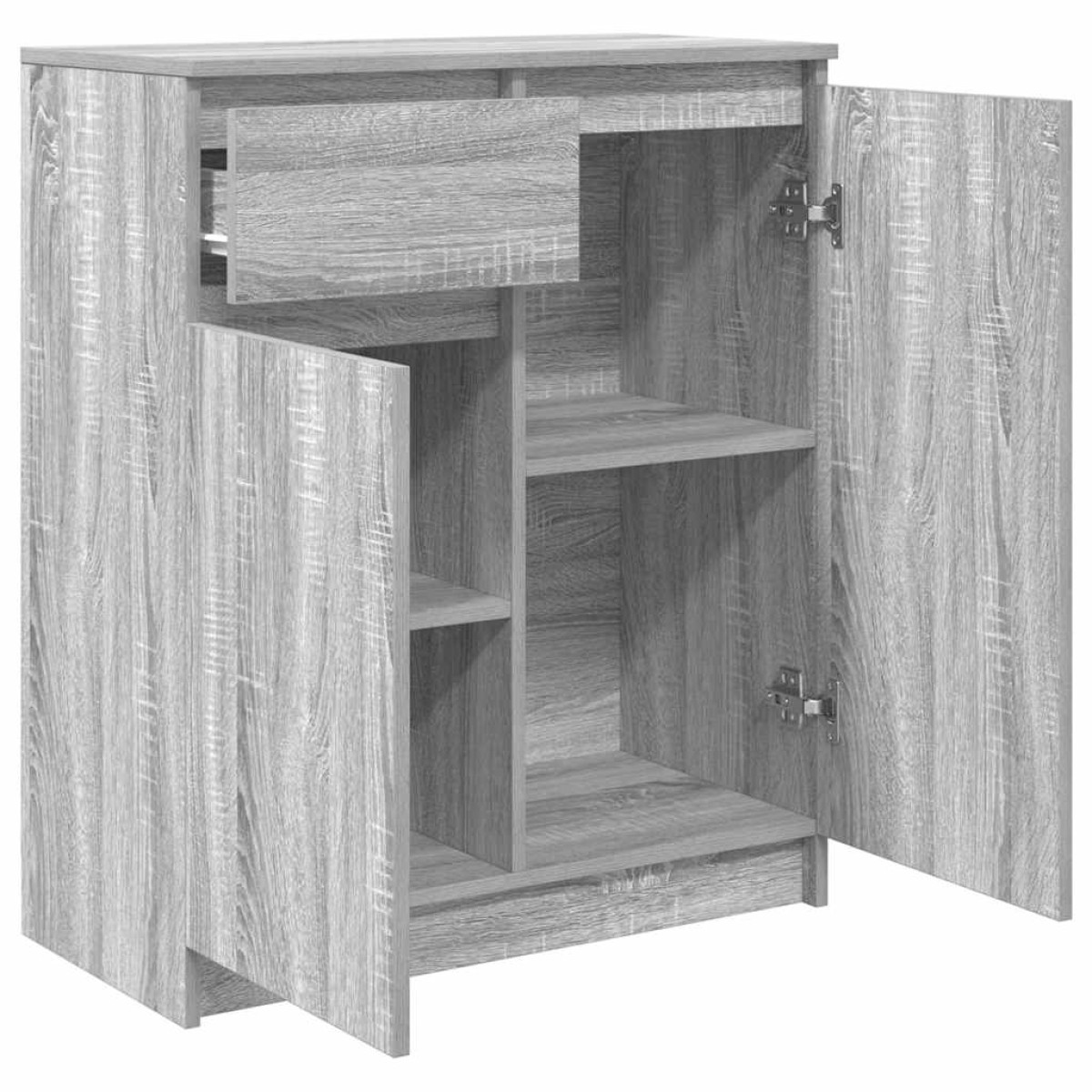 vidaXL Συρταριέρα με Συρτάρια Γκρι Sonoma 71x35x84 εκ. από Επεξ. Ξύλο